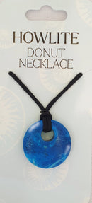 Turquoise Howlite Donut Necklace-2