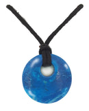 Turquoise Howlite Donut Necklace-1