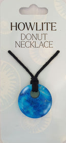 Turquoise Howlite Donut Necklace-2