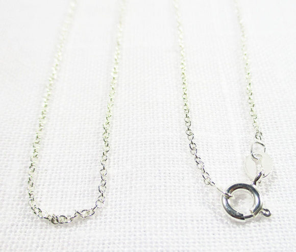 24" Fine Silver Cable Chain | Chains & Neck Cords