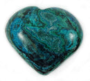 Chrysocolla Malachite Heart (Large) | Crystal Carvings | Polished Crystal Hearts
