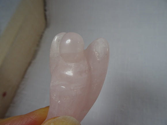 Rose Quartz Angel (M) REDUCED | Crystal Carvings | Crystal Angels