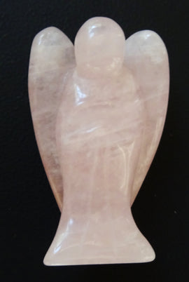 Rose Quartz Angel (M) REDUCED | Crystal Carvings | Crystal Angels