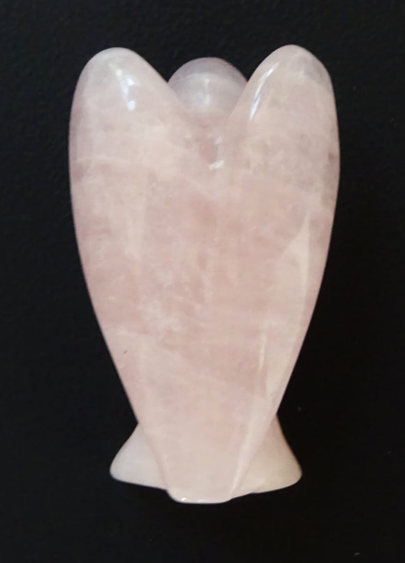 Rose Quartz Angel (M) REDUCED | Crystal Carvings | Crystal Angels