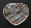 Crimson Healer Quartz Heart | Crystal Carvings | Polished Crystal Hearts