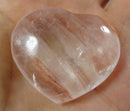 Crimson Healer Quartz Heart | Crystal Carvings | Polished Crystal Hearts