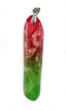 Green and Red Quartz Point Pendant | Crystal Jewellery | Point Pendants