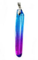 Blue and Magenta Quartz Point Pendant | Crystal Jewellery | Point Pendants