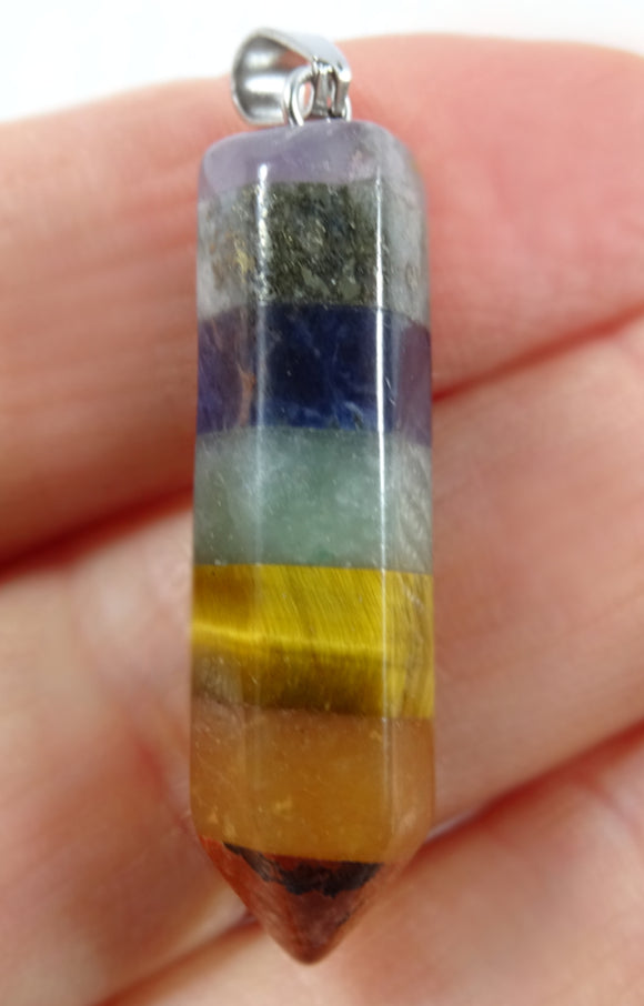 Chakra Point Pendant | Crystal Jewellery | Point Pendants