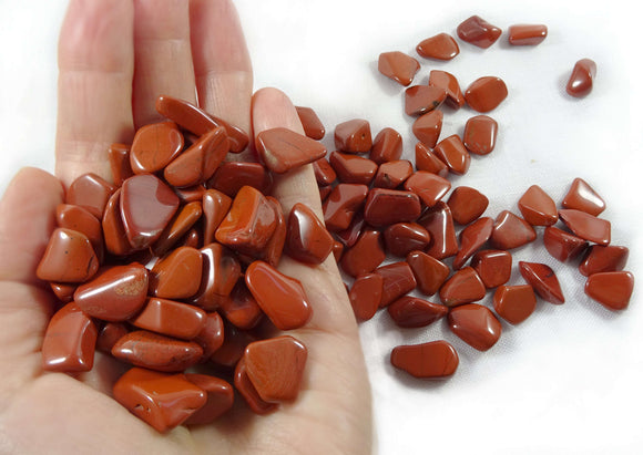 Red Jasper Chips Small (X3) | Cut & Polished Crystals | Polished Crystal Tumble Stones