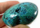 Chrysocolla Malachite Heart | Crystal Carvings | Polished Crystal Hearts
