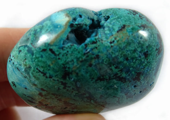 Chrysocolla Malachite Heart | Crystal Carvings | Polished Crystal Hearts