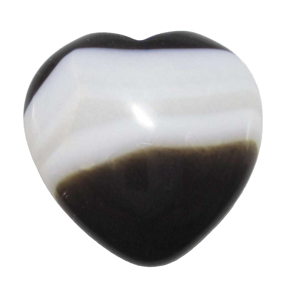 Agate Heart (Small) | Crystal Carvings | Polished Crystal Hearts