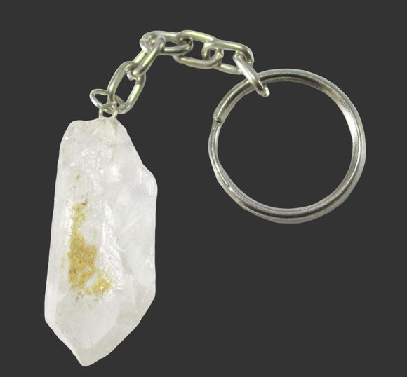 Rough Quartz Point Keyring | Others | Keyrings & Clip-On Crystals