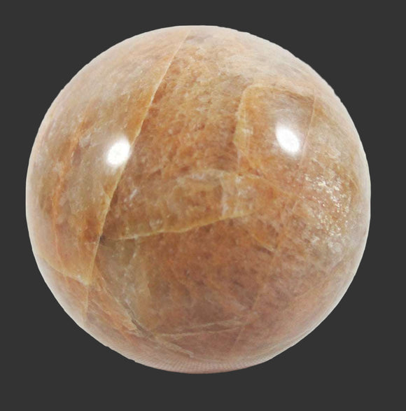 Shaded Moonstone Sphere | Crystal Carvings | Polished Crystal Spheres