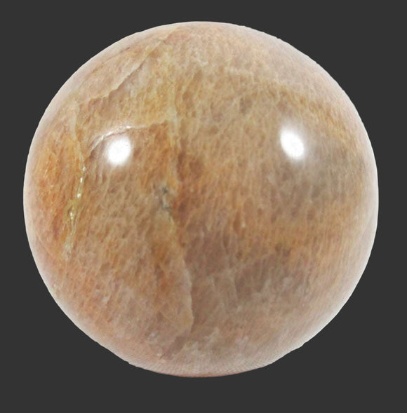 Shaded Moonstone Sphere | Crystal Carvings | Polished Crystal Spheres