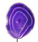 Standing Purple Agate Slice | Natural Crystals | Crystal Geodes