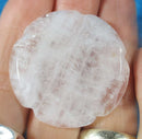 Quartz Flower Thumb Stone | Cut & Polished Crystals | Polished Crystal Thumb Stones