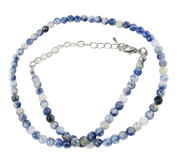 Sodalite Small Bead Necklace 16" | Crystal Jewellery | Crystal Necklaces