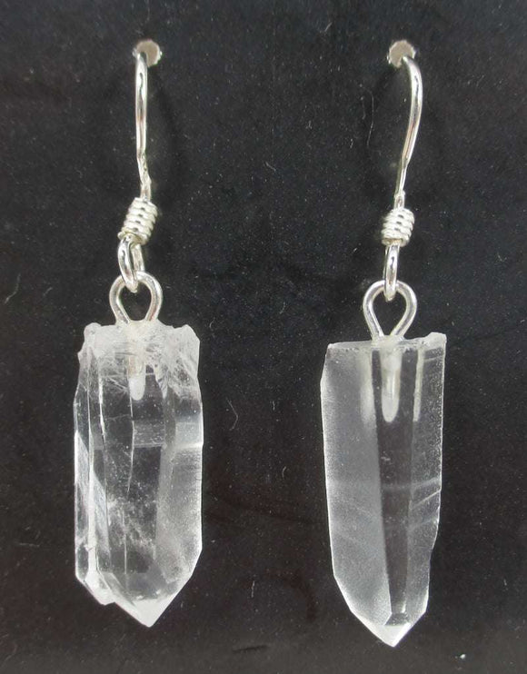 Quartz Point Earrings | Crystal Jewellery | Gemstone Earrings