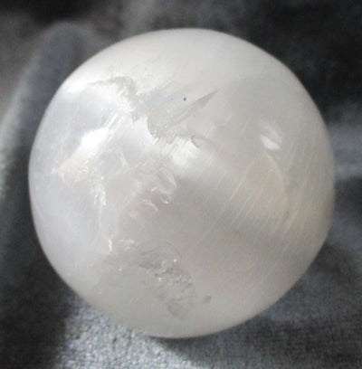 Selenite Sphere (Medium) | Crystal Carvings | Polished Crystal Spheres