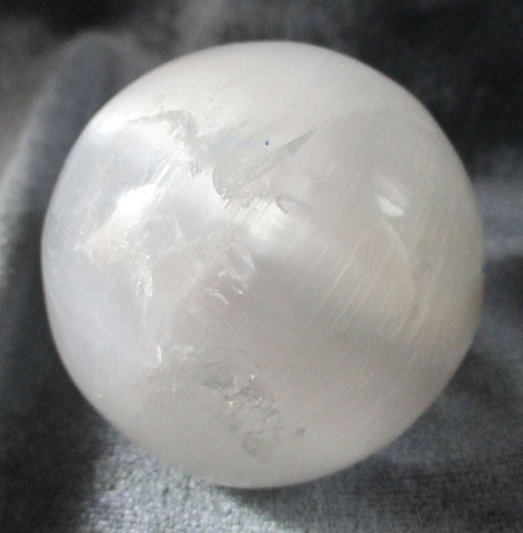 Selenite Sphere (Medium) | Crystal Carvings | Polished Crystal Spheres