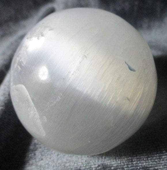 Selenite Sphere (Medium) | Crystal Carvings | Polished Crystal Spheres