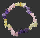 Amethyst, R.Q and Citrine Chip Bracelet | Crystal Jewellery | Gemstone Bracelets
