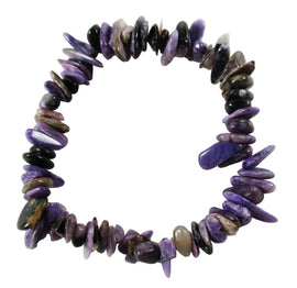 Charoite Chip Bracelet | Crystal Jewellery | Gemstone Bracelets