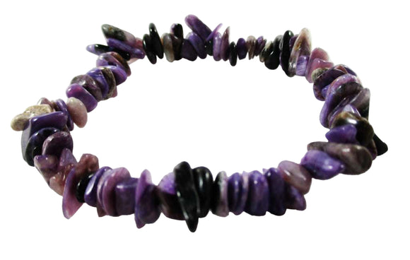 Charoite Chip Bracelet | Crystal Jewellery | Gemstone Bracelets