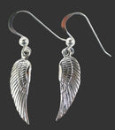 Sterling Silver Feather Earrings | Crystal Jewellery | Gemstone Earrings