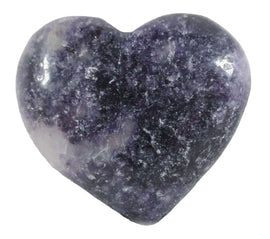 Lepidolite Heart (Large) | Crystal Carvings | Polished Crystal Hearts