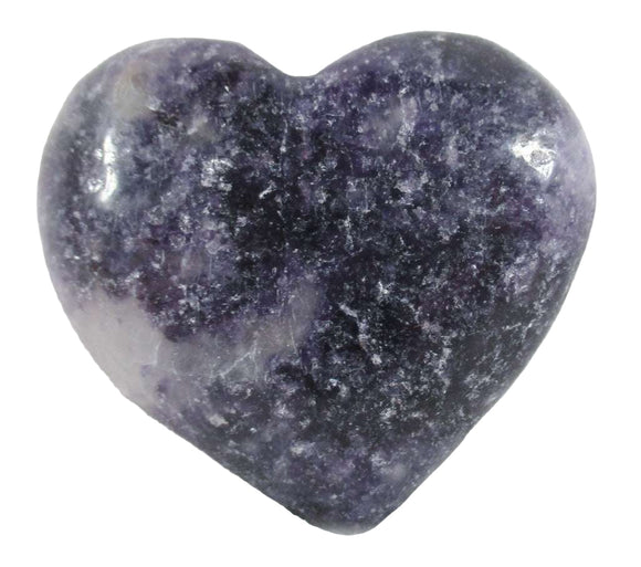 Lepidolite Heart (Large) | Crystal Carvings | Polished Crystal Hearts