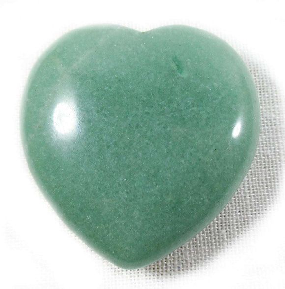 Green Aventurine Heart | Crystal Carvings | Polished Crystal Hearts