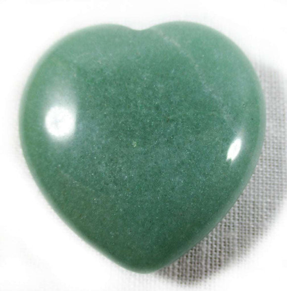 Green Aventurine Heart | Crystal Carvings | Polished Crystal Hearts
