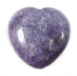 Lepidolite Heart (Small) | Crystal Carvings | Polished Crystal Hearts