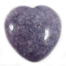 Lepidolite Heart (Small) | Crystal Carvings | Polished Crystal Hearts