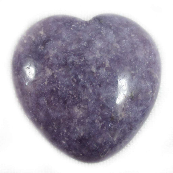 Lepidolite Heart (Small) | Crystal Carvings | Polished Crystal Hearts