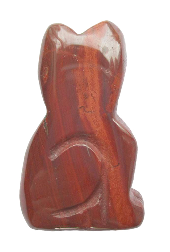 Jasper Cat (Small) | Crystal Carvings | Carved Crystal Animals