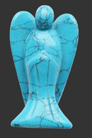 Turquoise Reconstituted Angel (Large) | Crystal Carvings | Crystal Angels