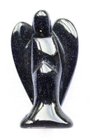 Blue Goldstone Angel (S/M) | Crystal Carvings | Crystal Angels
