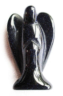 Blue Goldstone Angel (S/M) | Crystal Carvings | Crystal Angels