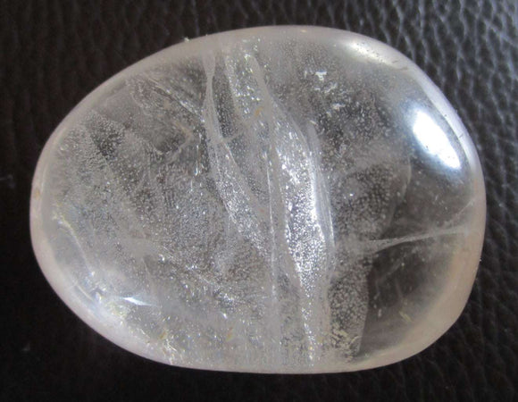 Clear Quartz Pebble. | Cut & Polished Crystals | Polished Crystal Palm Stones