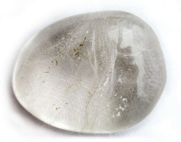 Clear Quartz Pebble. | Cut & Polished Crystals | Polished Crystal Palm Stones