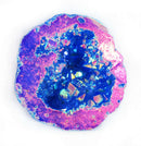 Blue and Orange Aura Quartz Geode (S/M) | Natural Crystals | Crystal Geodes