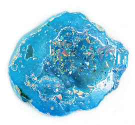 Turquoise Aura Quartz Geode (S/M) | Natural Crystals | Crystal Geodes