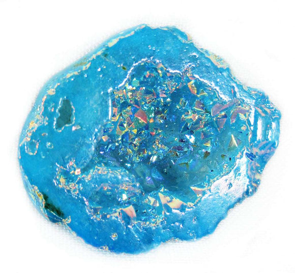 Turquoise Aura Quartz Geode (S/M) | Natural Crystals | Crystal Geodes