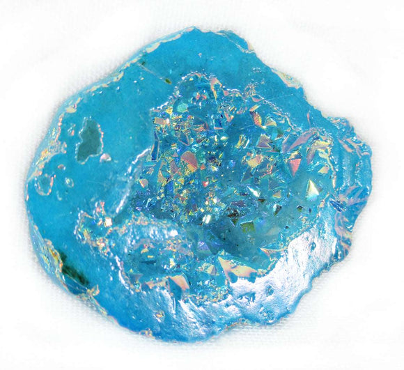 Turquoise Aura Quartz Geode (S/M) | Natural Crystals | Crystal Geodes
