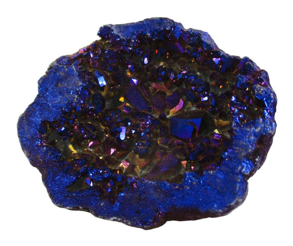 Violet Aura Quartz Geode (S/M) | Natural Crystals | Crystal Geodes
