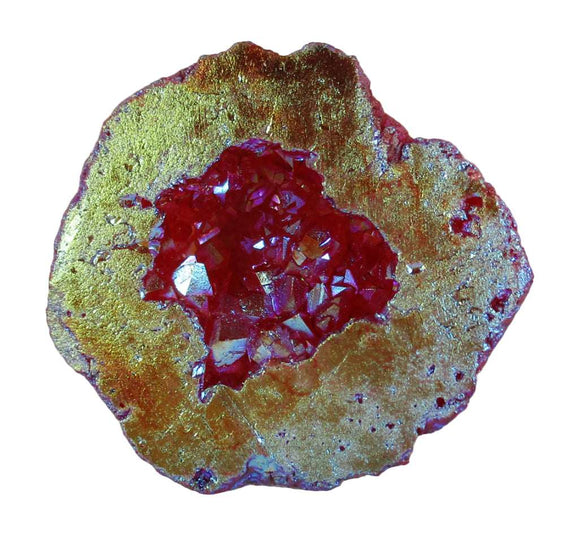Fire Rainbow Quartz Geode (S/M) | Natural Crystals | Crystal Geodes
